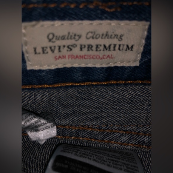 501 Premium Levi’s| Fit Men blue jeans, size W40 L32 - Picture 3 of 4